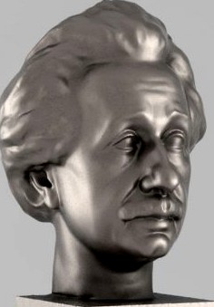 A bust of Einstein 3D Model