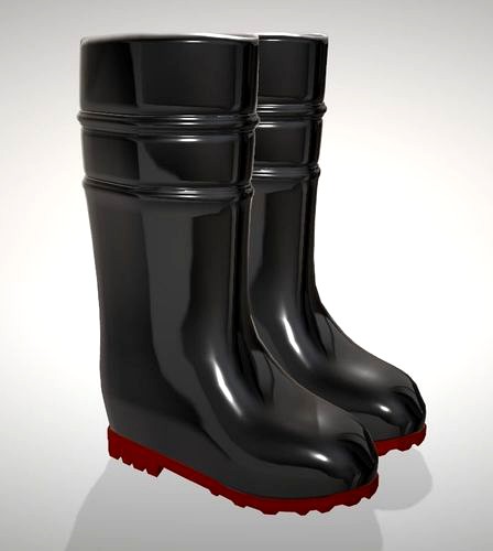 model rain boots  | 3D
