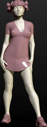 Football cheerleader | 3D