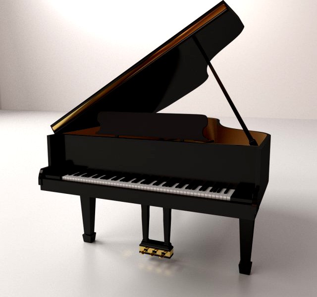 Grand Piano 3D Model