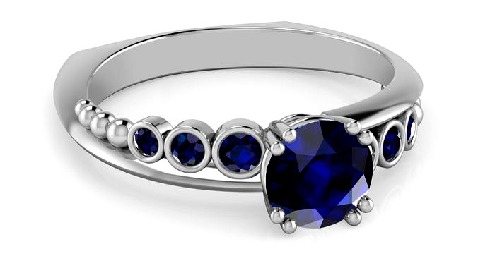 Isabella Gemstone Ring | 3D