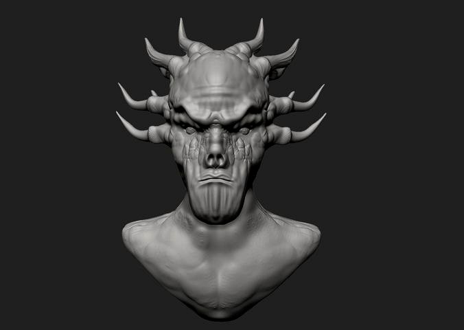 Daemon Bust | 3D