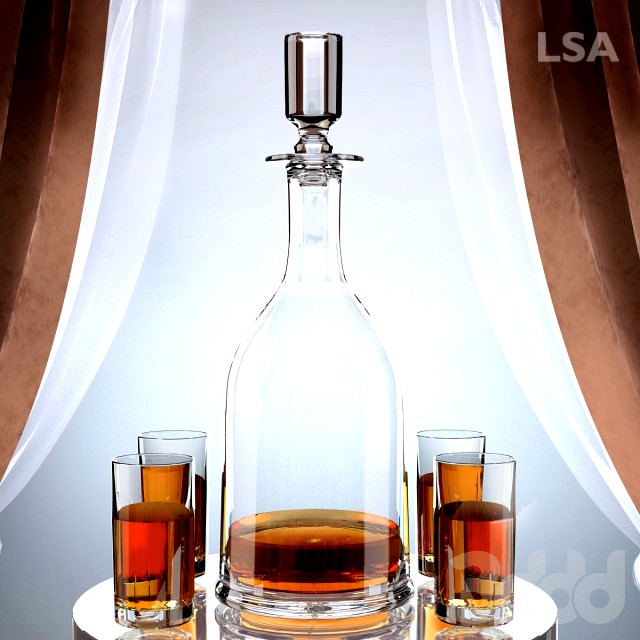 Виски набор LSA  Lotta decanter set 0.95l