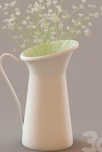 vase with straw