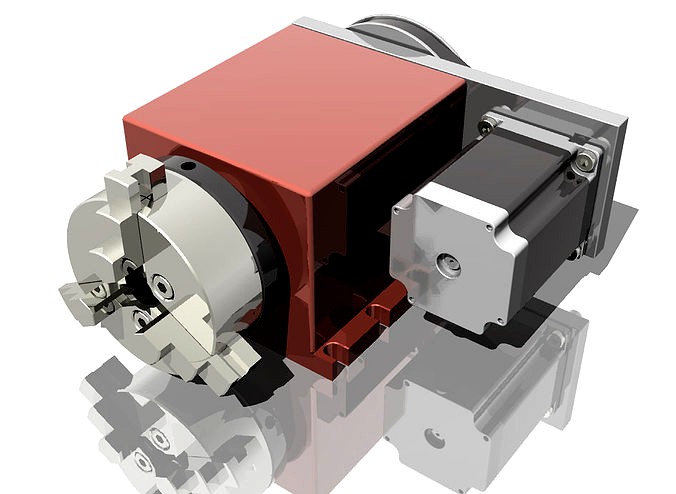 CNC Router Rotational Axis the 4th Axis A axis