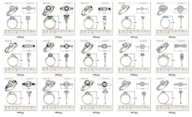Collection- Bulk Rings-0005-3dm with stones-15 Files | 3D