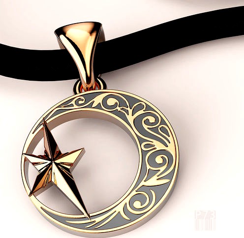 Muslim pendant | 3D