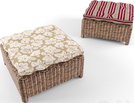 Детский ротанговый пуф