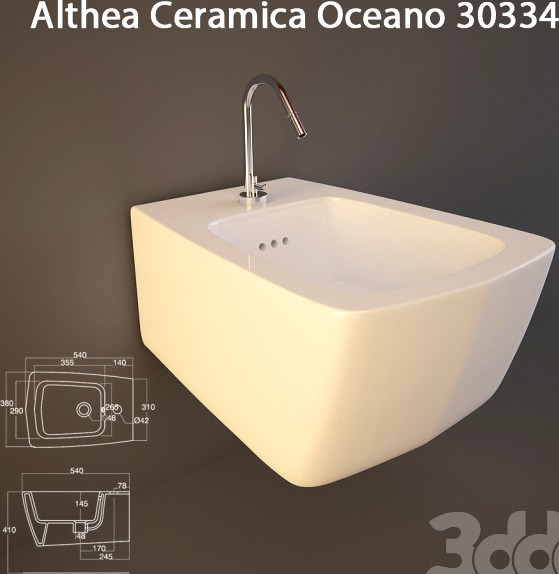 Биде подвесное Oceano Althea Ceramica 30334