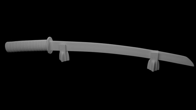 Wakizashi Sword | 3D