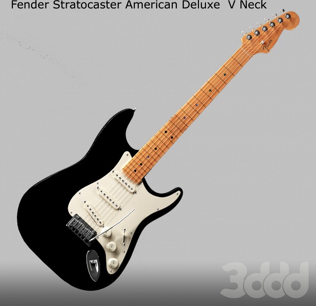 Fender American Deluxe Stratocaster V Neck Black