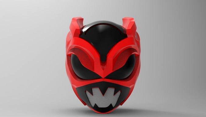 Psycho Rangers Helmet for 3D Printing  | 3D