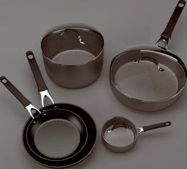 Pots and pans set 2 3D Model