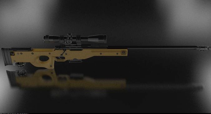 AWP 1on10 scale 3Dprint model | 3D