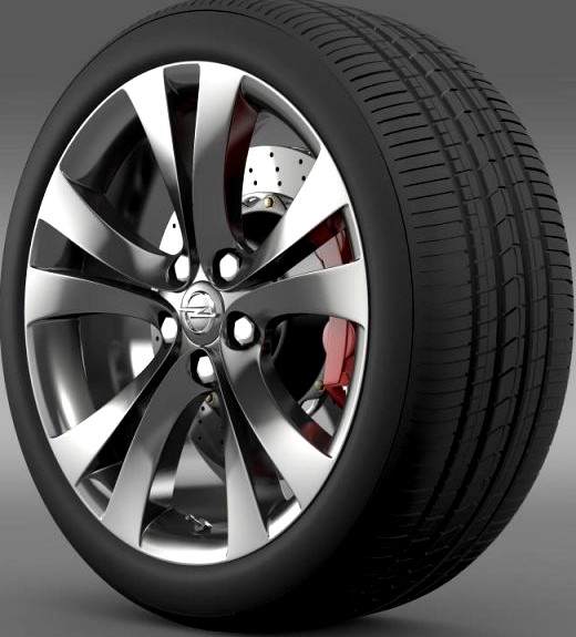 Opel Insignia wheel 3D Model
