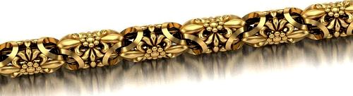 Element of the openwork chain | 3D