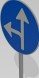 Turn left or straight sign 3D Model
