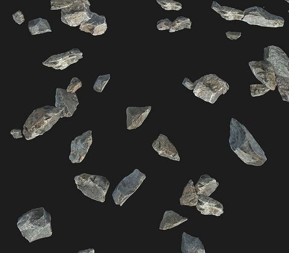 small Gray Stone Tilable pbr Textures