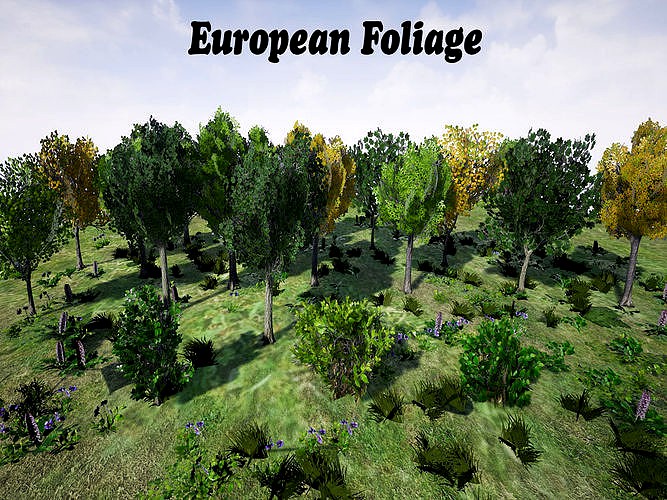 European Foliage for UNREAL