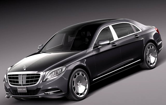 Mercedes Benz S Class Maybach 2016 3D Model