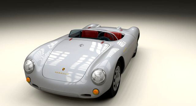 Porsche 550 Spyder 3D Model