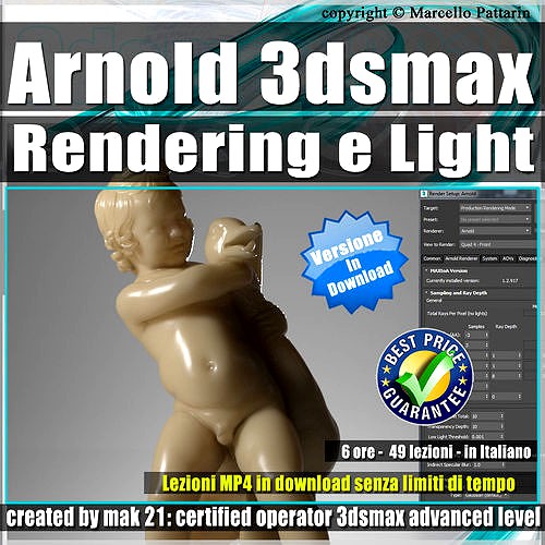 Arnold Rendering e Light 3ds max  Tutorial MP4