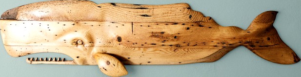 Hand-Carved Sperm Whale / Sunny Wood Design Inc.