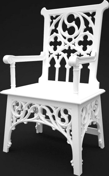 Gothic Chair 3D Model