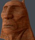 Chieftain  stone head 3D Model