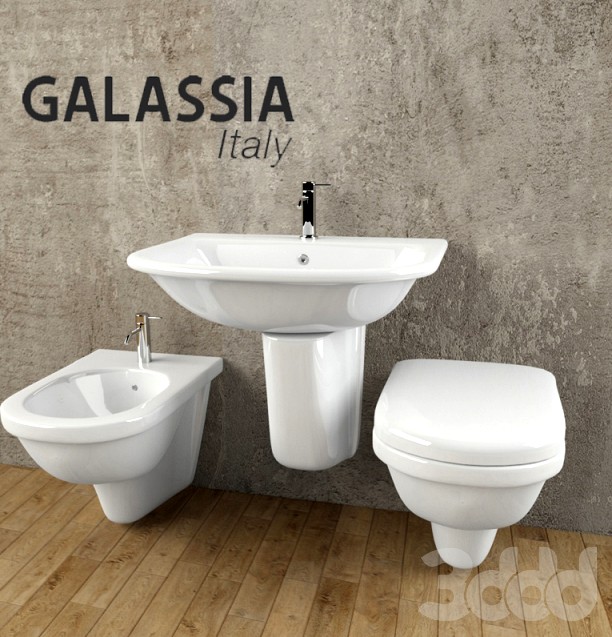 Galassia PIUMA bidet, toilet  and sink