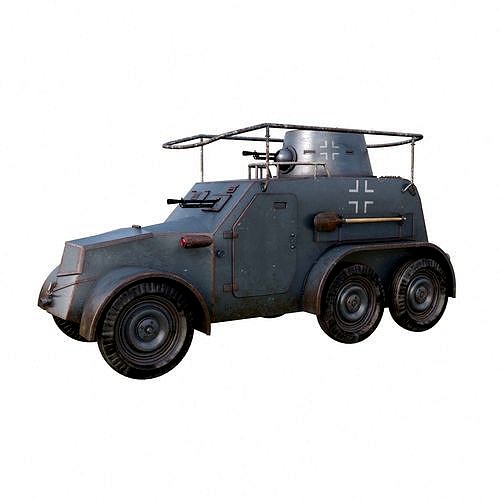 OA vz 30 Armoured Car German Mental Ray