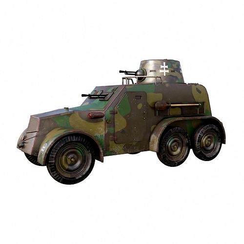 OA vz 30 Armoured Car Slowak Mental Ray