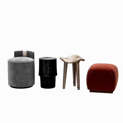 poufs and stool