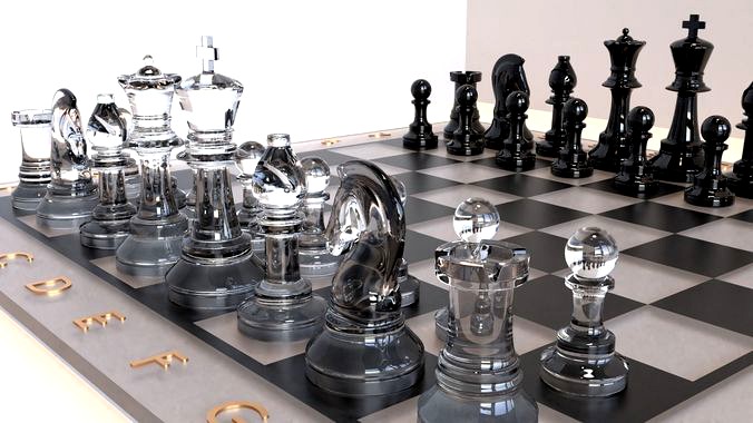 Glass Chess Set