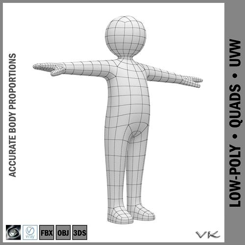 Baby Stickman Character