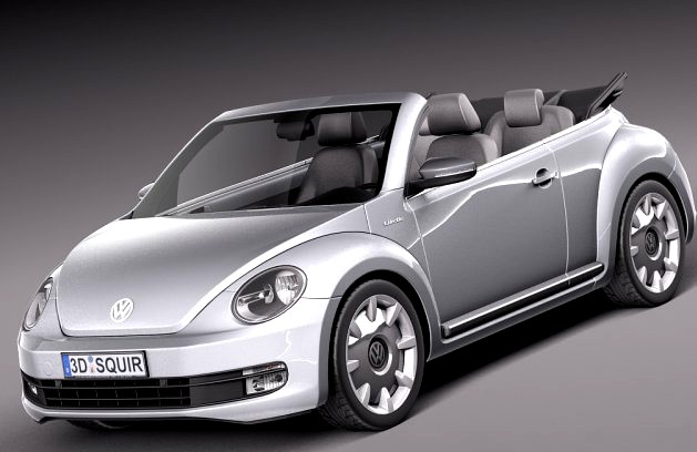 Volkswagen iBeetle Convertible 2015 3D Model