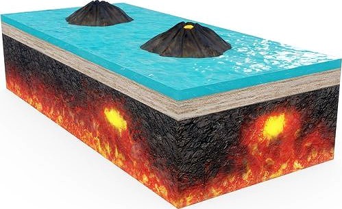 Forming Volcano Visualization Animated