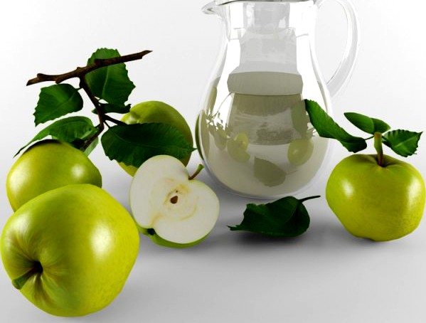 Still life with apples 3D Model