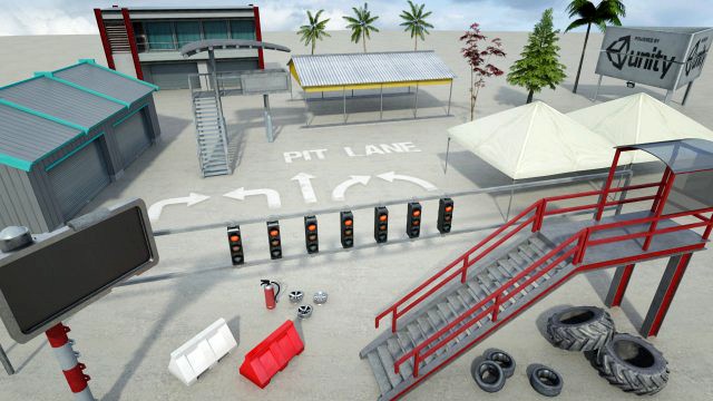 Race Track Construction Kit Addon Pack B 3D Model