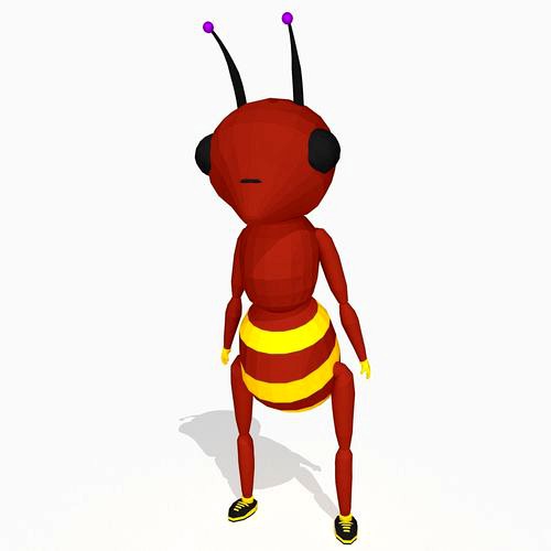 Red Cartoon Ant