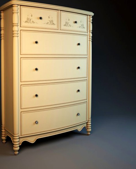 Hooker commode 3D Model
