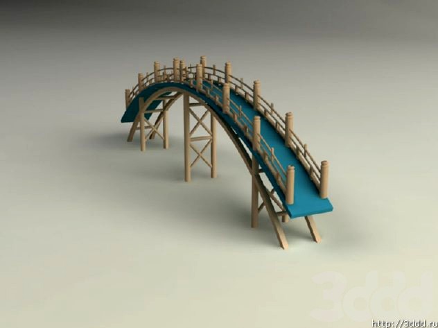 3D модель Мост пешеходный