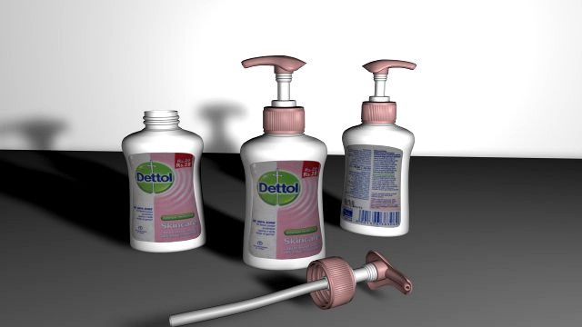 Toilet Soap Bottle 01 3D Model