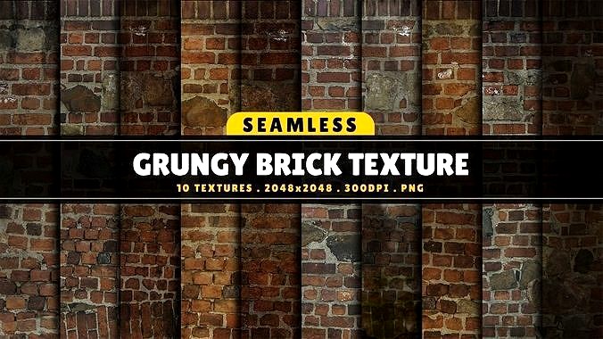 Texture Pack Seamless Grungy Brick Vol 0