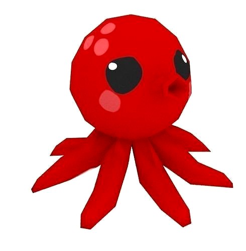 Cute Low Poly Octopus