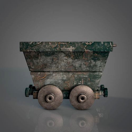 Mine Cart - Rusty Metal Texture