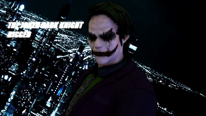 The Joker Dark Knight Heath Ledger 3d Model