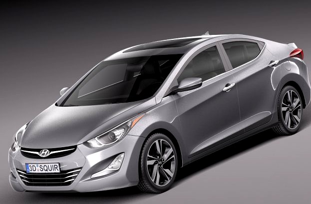 Hyundai Elantra Sedan 2014 3D Model