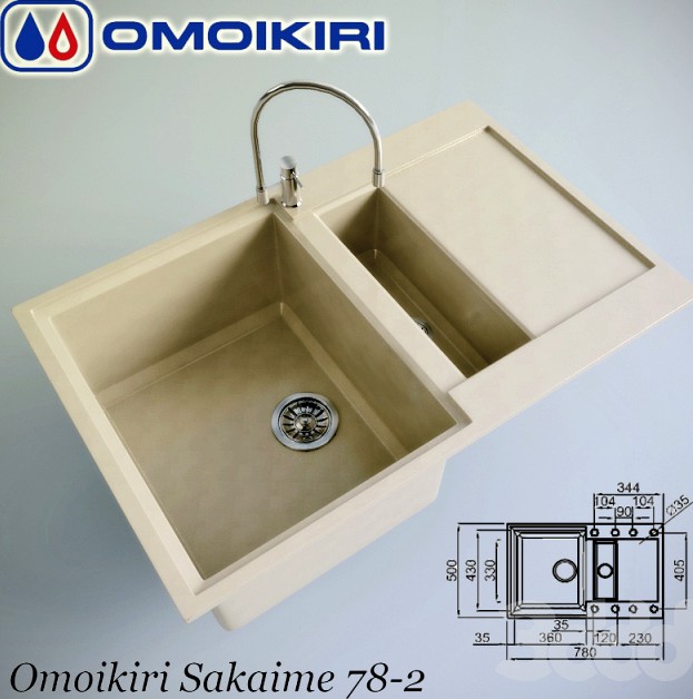 Мойка Omoikiri Sakaime 78-2
