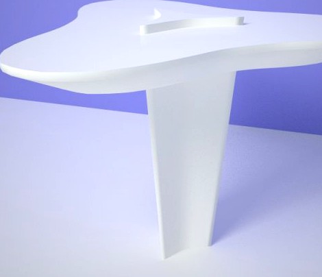 Avant garde high bar table 3D Model